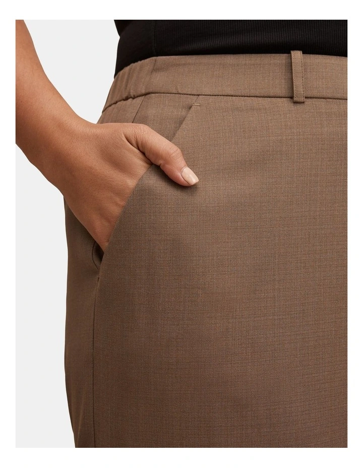 Harper Wide Leg Pants in Brown image 4
