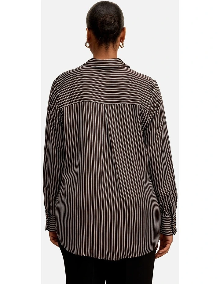 Coco Satin Shirt in Multi image 2