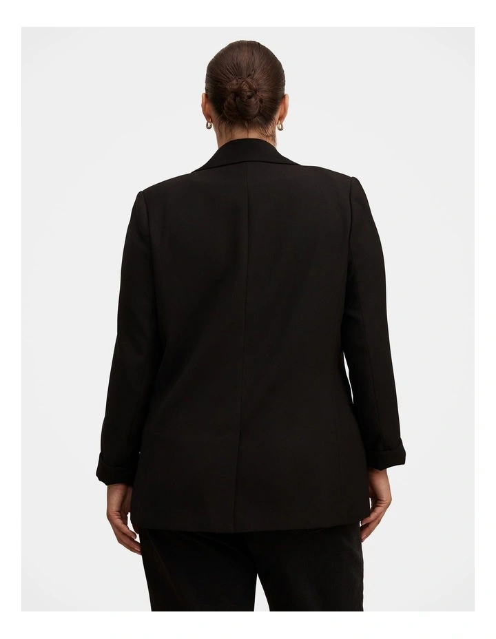 Dylan Boyfriend Blazer in Black image 2