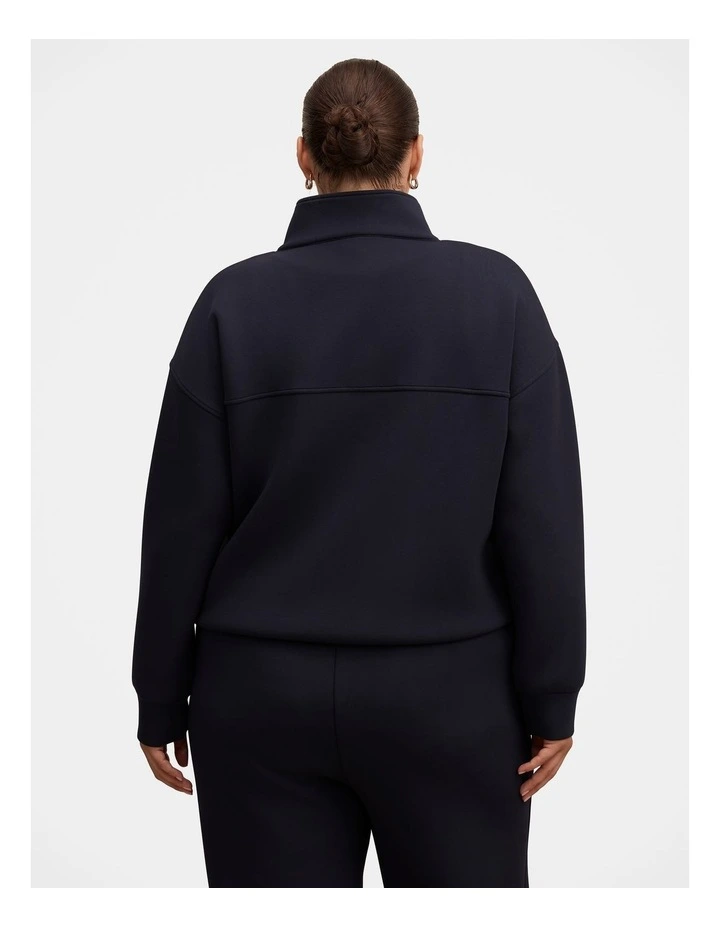 Heidi Seam Detail Lounge Jumper in Blue image 2