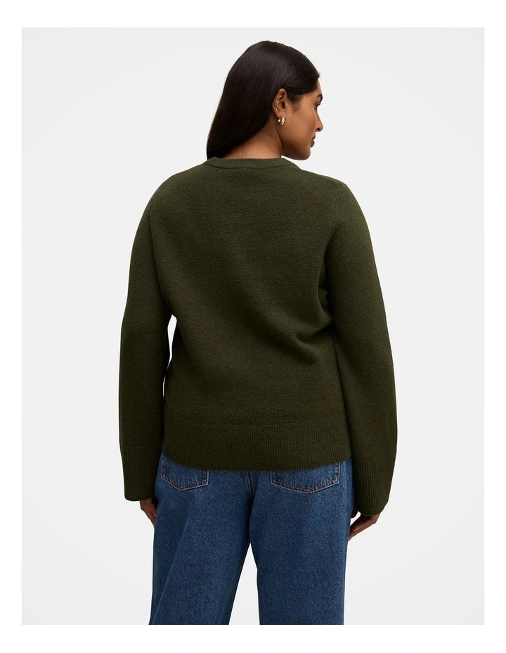 Natalie Knitted Sweater in Green image 2