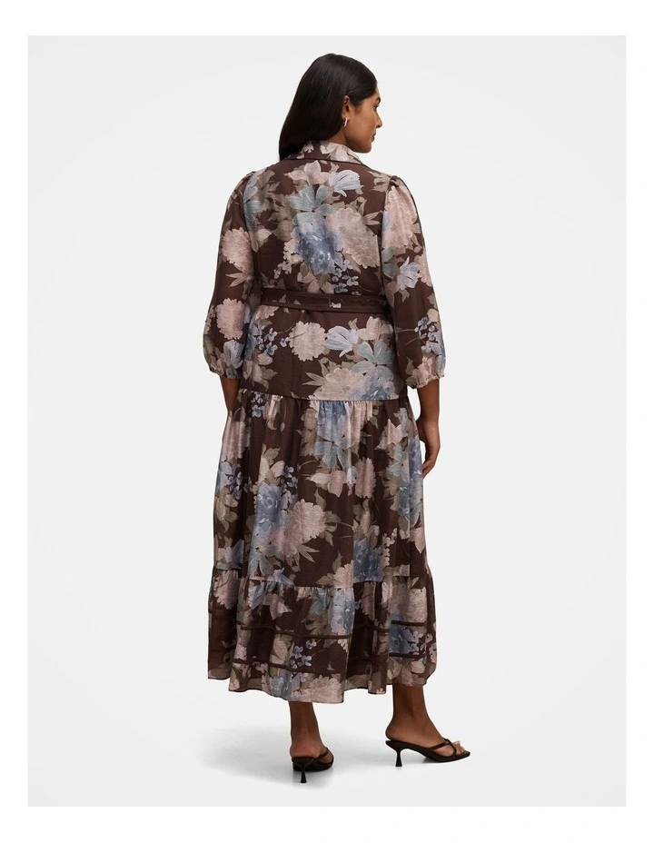 Gianna Printed Midi Dress in Multi image 2