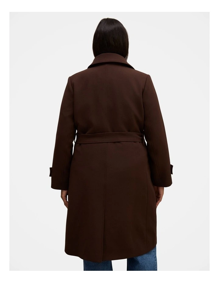 Tayla Trench Coat in Brown image 2