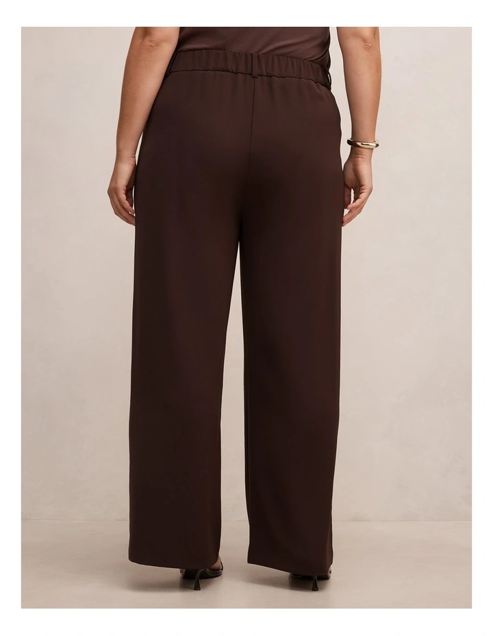 Primrose High Waisted Pants in Chocolate image 2