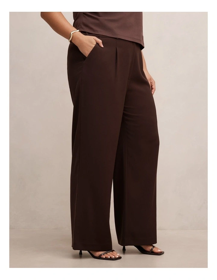 Primrose High Waisted Pants in Chocolate image 3