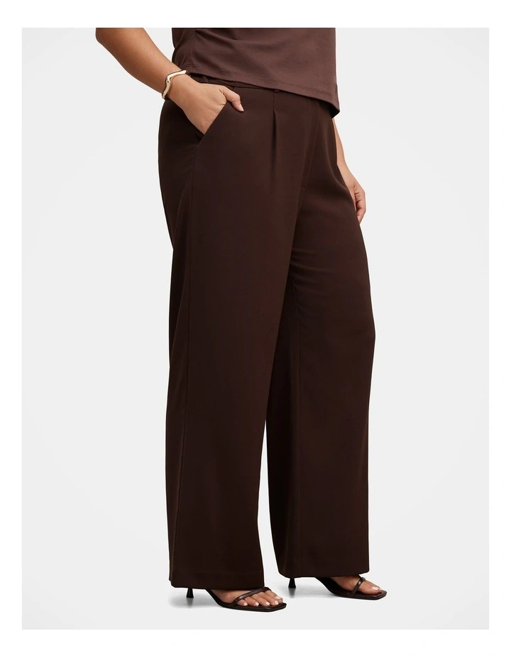 Primrose High Waisted Pants in Chocolate image 3