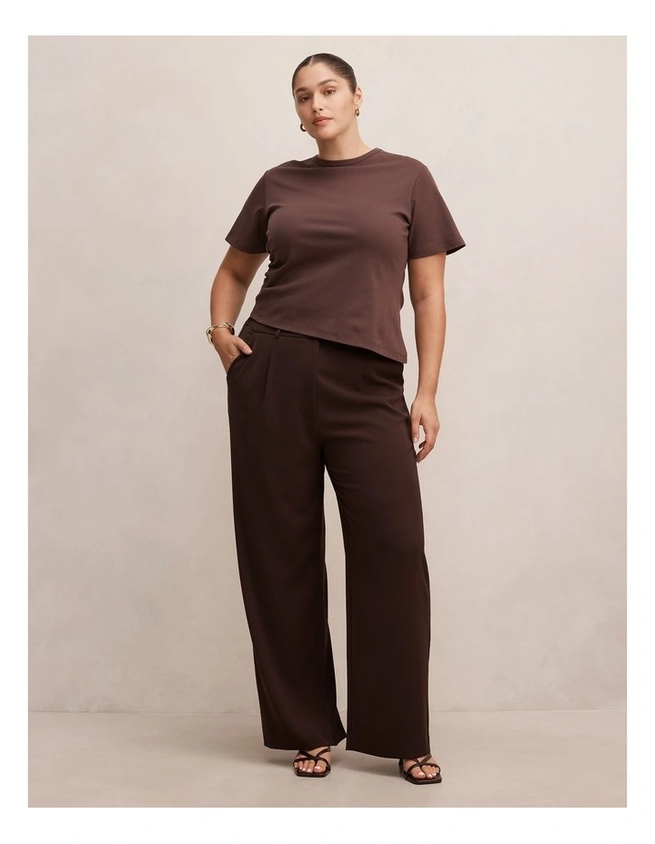 Primrose High Waisted Pants in Chocolate image 5