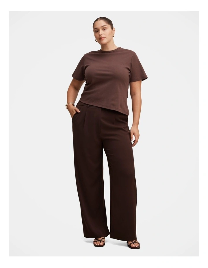Primrose High Waisted Pants in Chocolate image 5