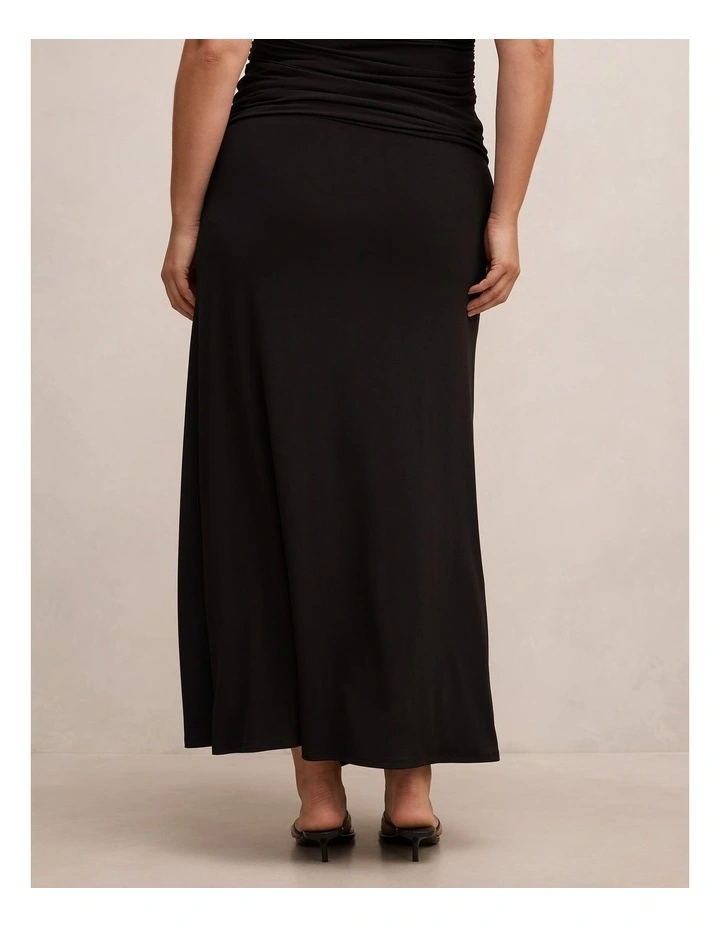 Sofia Hardware Wrap Skirt in Black image 2