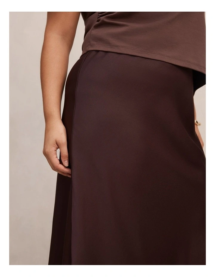 Enola Lace Maxi Skirt in Chocolate image 4