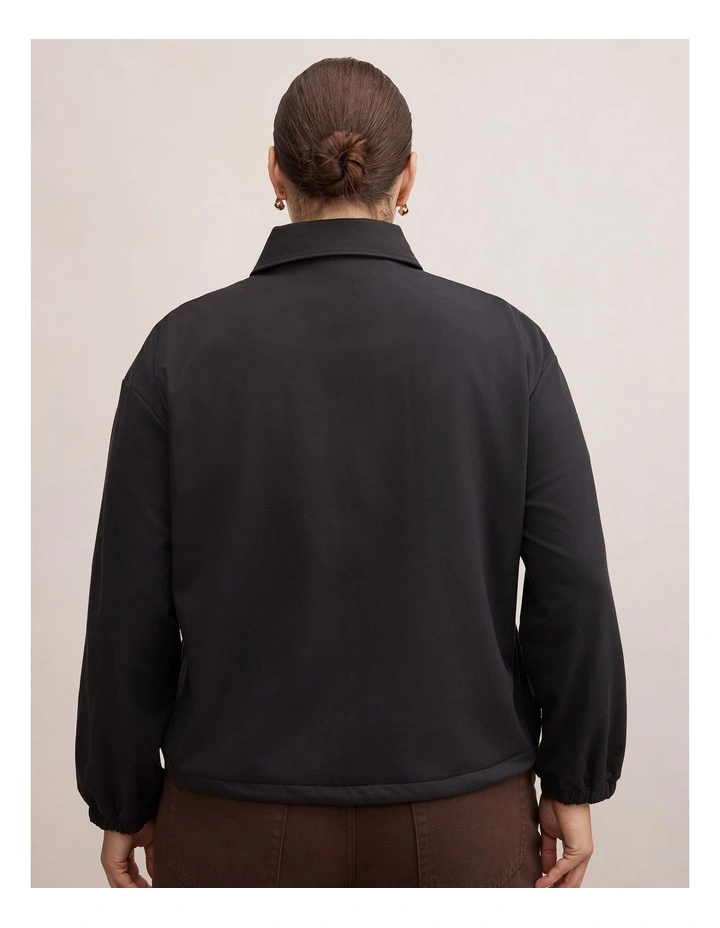 Willow Drawcord Jacket in Black image 2