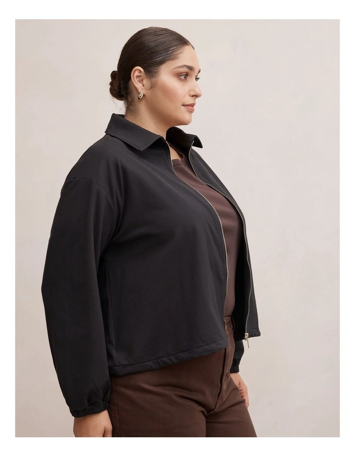 Willow Drawcord Jacket in Black image 3