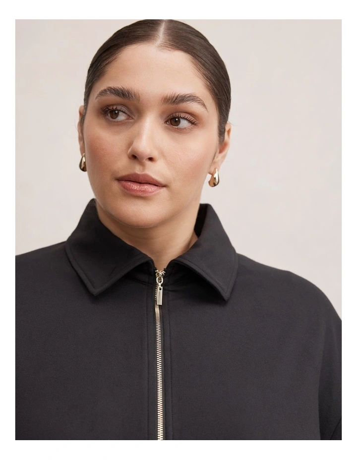 Willow Drawcord Jacket in Black image 4