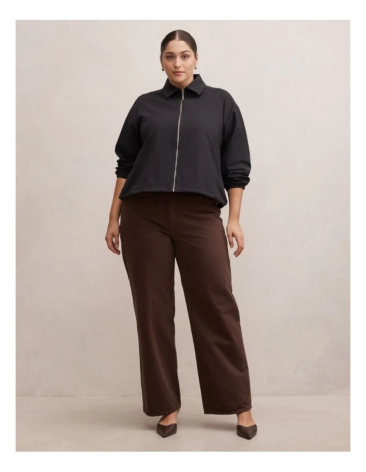 Willow Drawcord Jacket in Black image 5