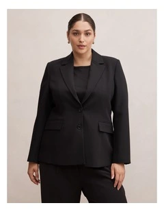 Lee Nipped Waist Blazer in Black