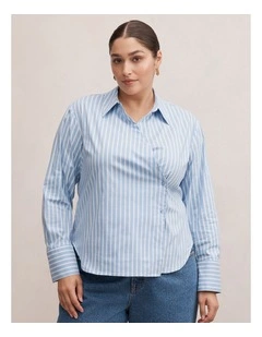 Tina Tie Back Shirt in Multi
