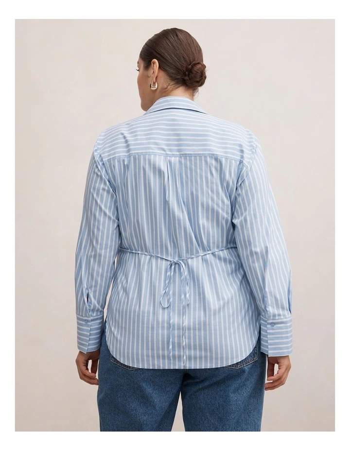 Tina Tie Back Shirt in Multi image 2