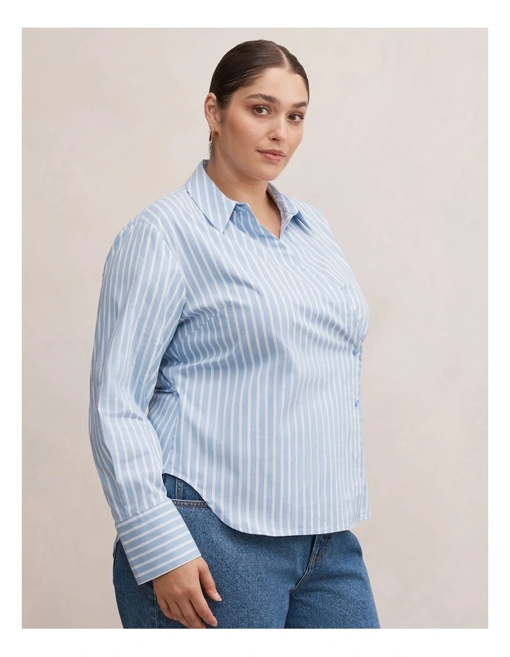 Tina Tie Back Shirt in Multi image 3