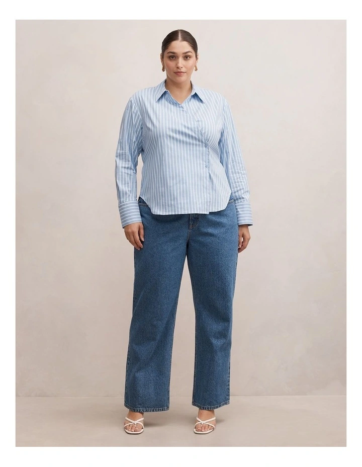 Tina Tie Back Shirt in Multi image 5
