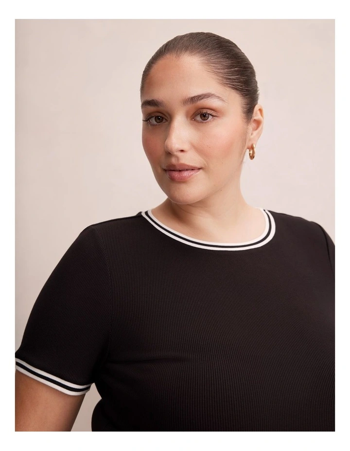 Rosie Tipped Trim Short Sleeves T-shirt image 4