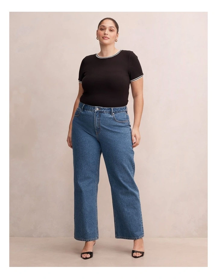 Rosie Tipped Trim Short Sleeves T-shirt image 5