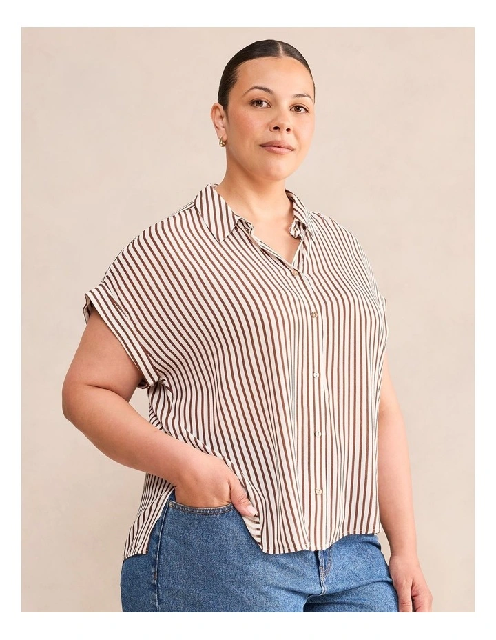Rhea Striped Shirt in Multi image 3