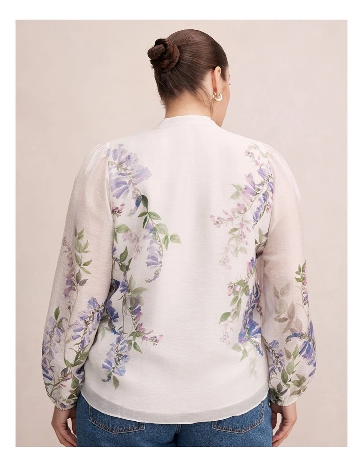 Dove Placement Print Blouse in Multi image 2