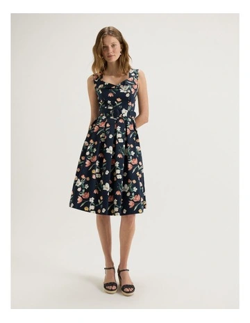 Gardenia Dress in Ink