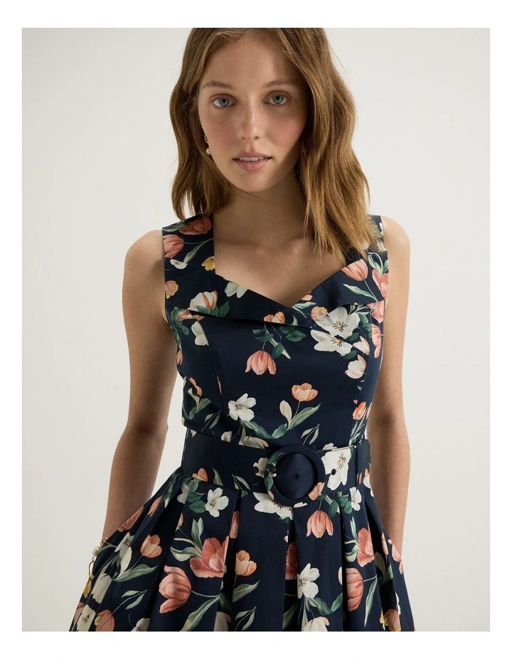 Gardenia Dress in Ink image 6