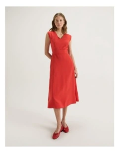 Aster Dress in Tomato