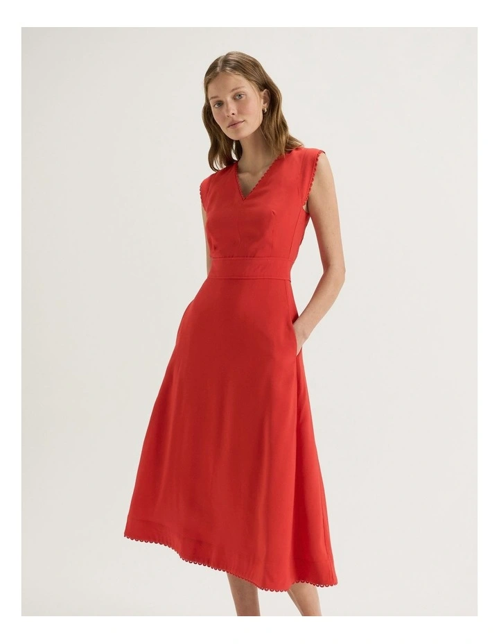 Aster Dress in Tomato image 3