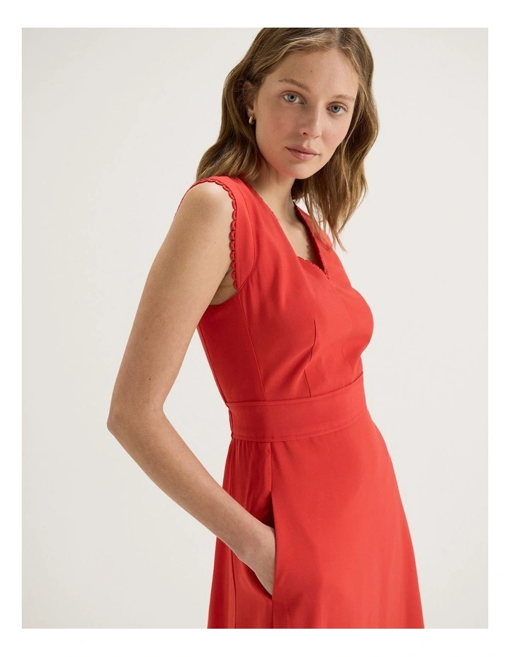 Aster Dress in Tomato image 4