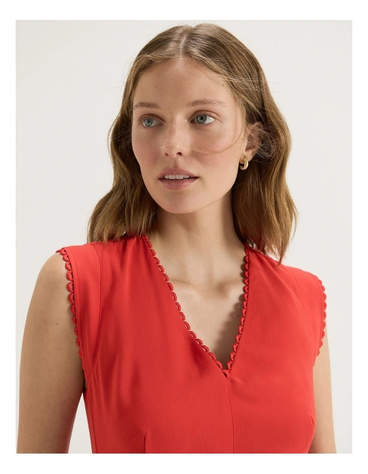 Aster Dress in Tomato image 5