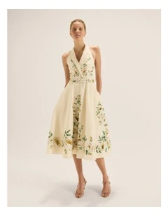Peony Dress in Lemon