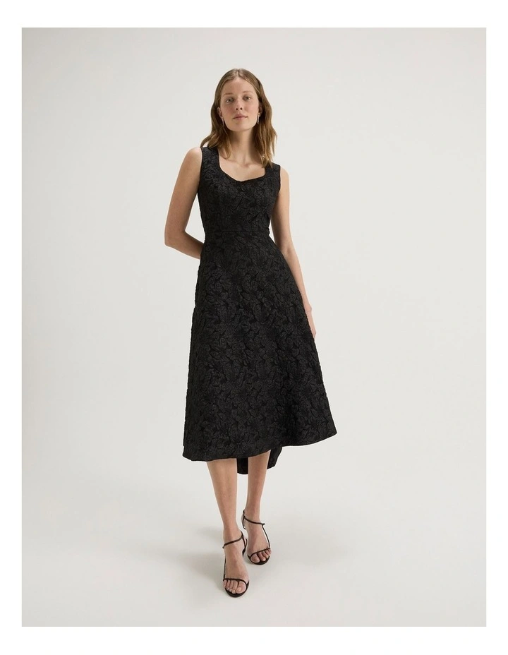 Azalea Midi Dress in Black image 1