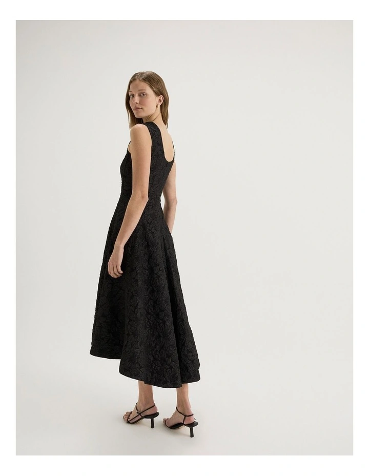 Azalea Midi Dress in Black image 2