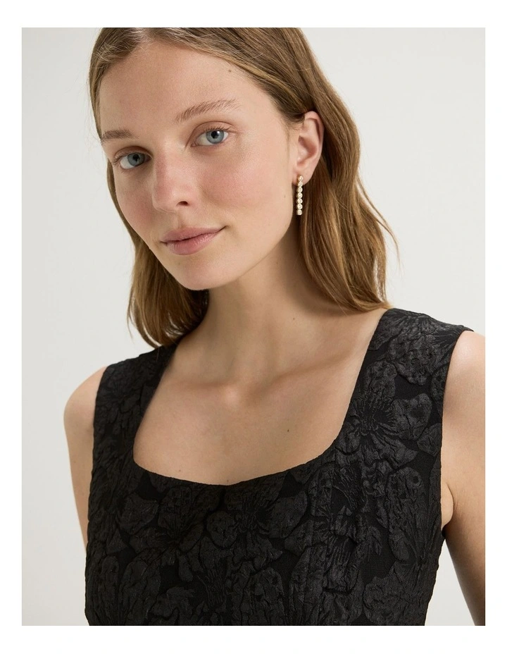 Azalea Midi Dress in Black image 3