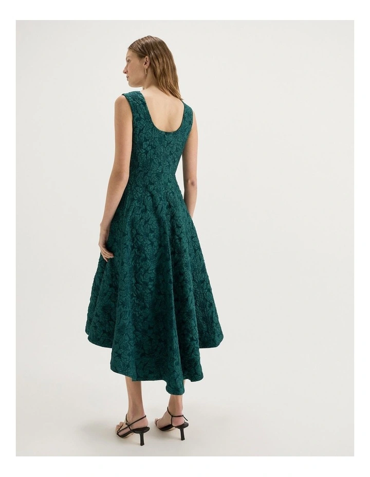 Azalea Midi Dress in Emerald image 2
