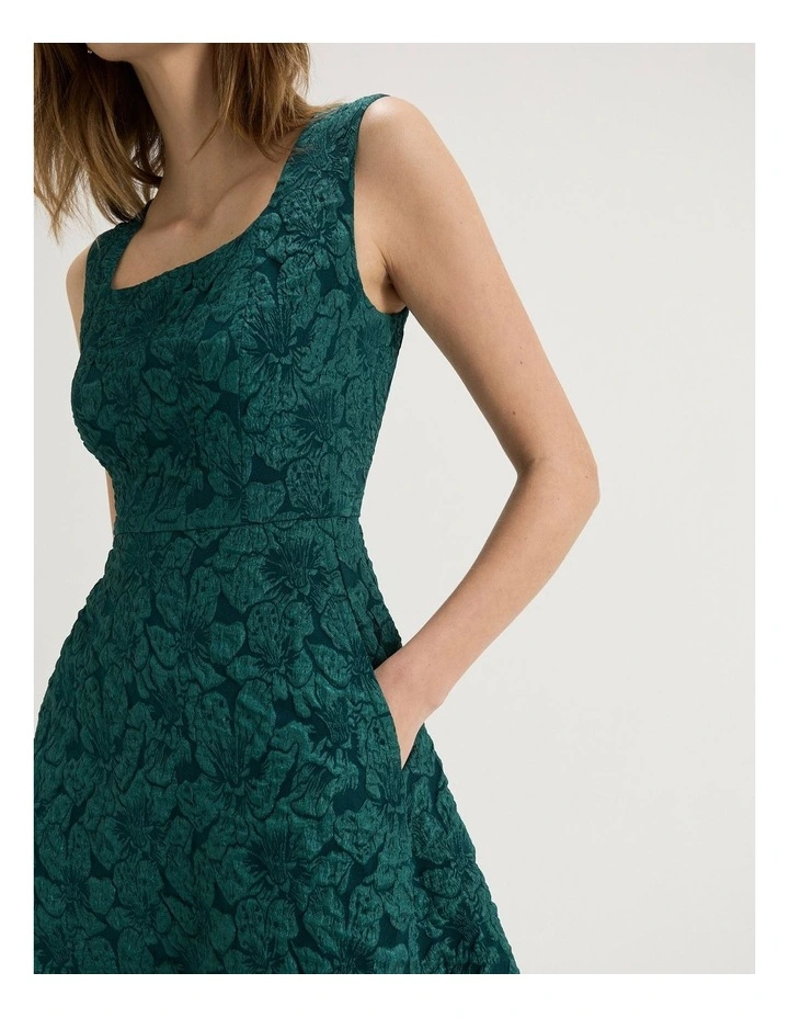 Azalea Midi Dress in Emerald image 4