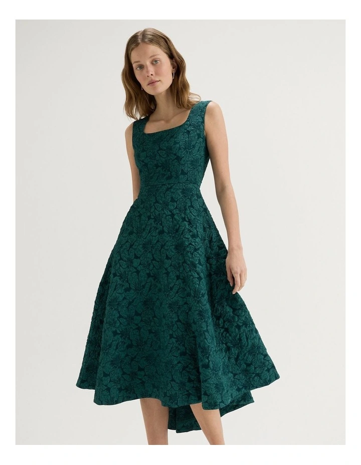 Azalea Midi Dress in Emerald image 5