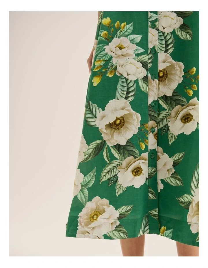 Peony Shirtdress in Fern Green image 5