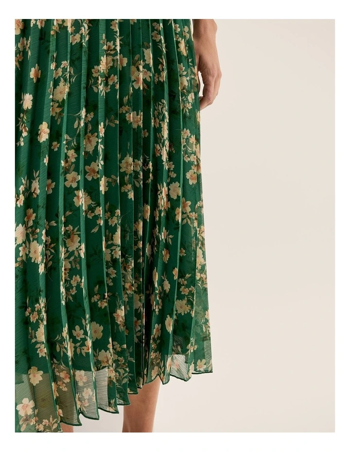 Meadows Floral Dress in Fern Green image 6