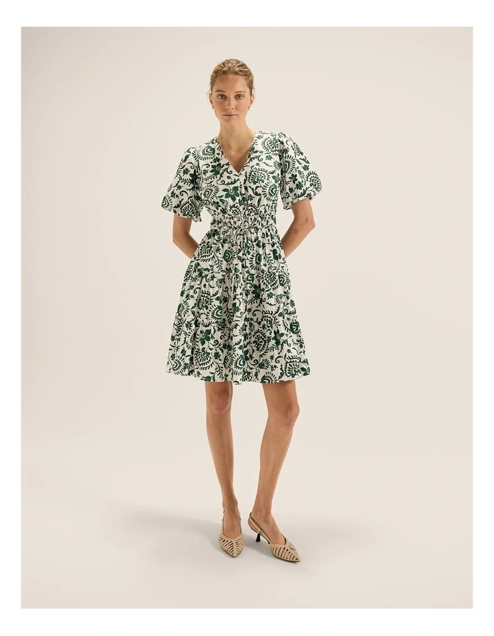 Marjorie Mini Dress in Ivory image 1