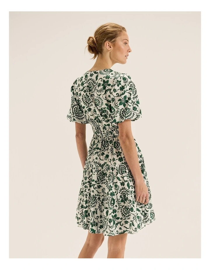 Marjorie Mini Dress in Ivory image 2