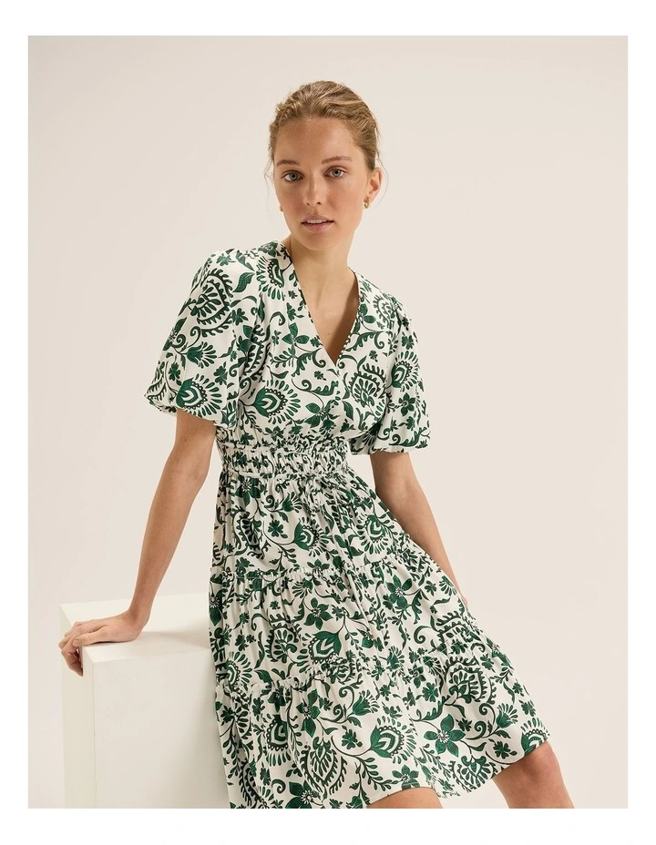 Marjorie Mini Dress in Ivory image 3