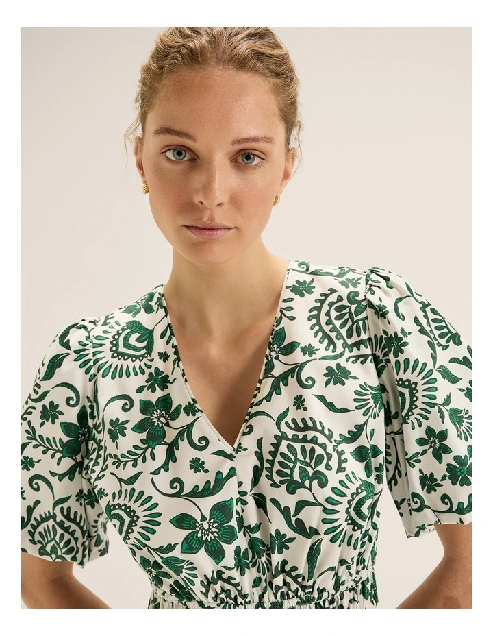 Marjorie Mini Dress in Ivory image 4