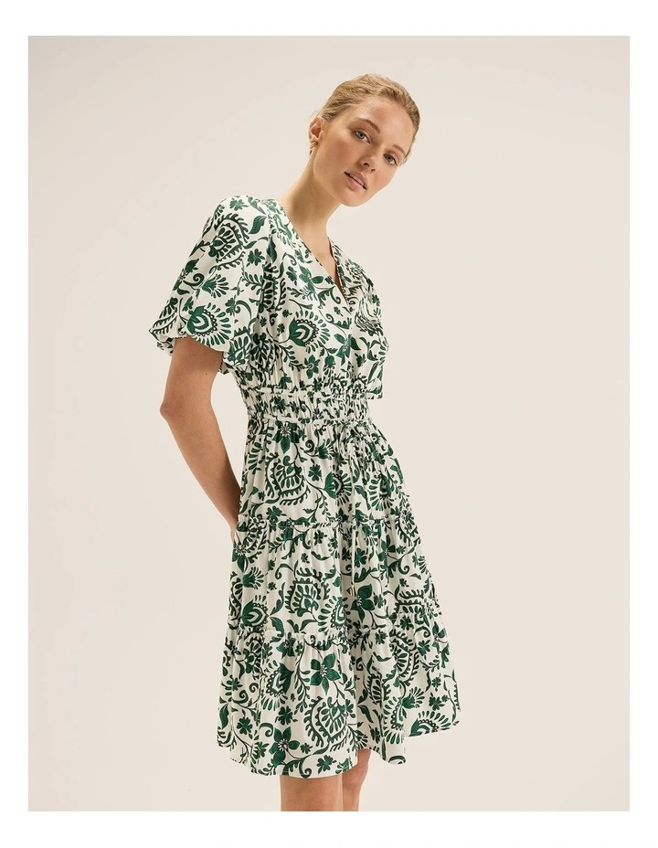 Marjorie Mini Dress in Ivory image 6