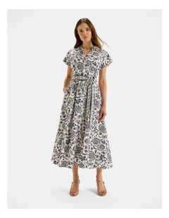 Marjorie Shirtdress in Ivory