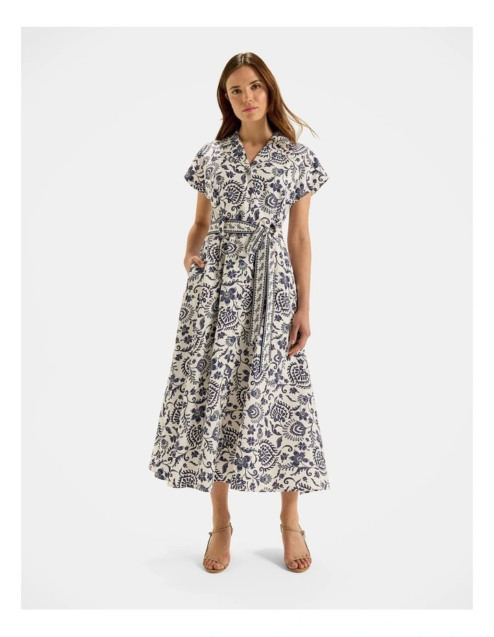 Marjorie Shirtdress in Ivory image 1
