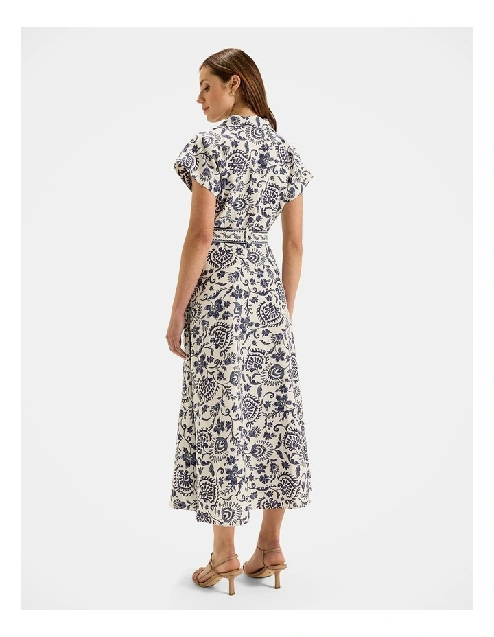 Marjorie Shirtdress in Ivory image 2